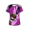 thumbnail image 5 of Invader Zim Women's T Shirts Round Neck Short-Sleeve Soft T-Shirt Summer Casual Tee Tops 3D Printing Tee Shirt, 5 of 6