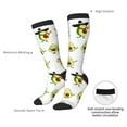 thumbnail image 6 of Zufioo Kawaii Mexican Avocado Print Long High Thigh Socks Knee-High Warm Stocking Women Boot Sock Leg Warmer High Socks for Daily Wear, Cosplay, 6 of 6