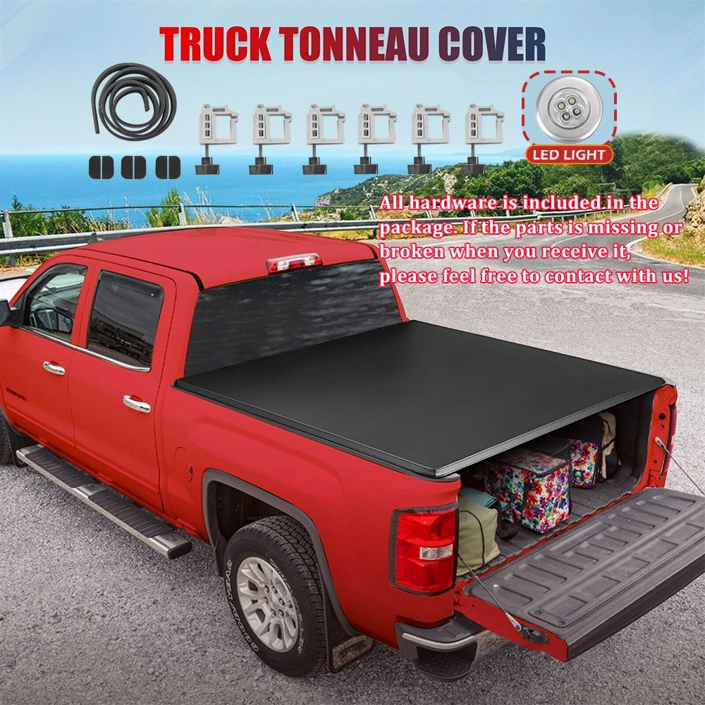 MOSTPLUS Roll-Up 5.5FT/5.6FT Soft Vinyl Tonneau Cover for 2015-2025 2026 Ford F150 Truck Bed