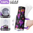thumbnail image 4 of Halloween Pumpkin Bat 40 Oz Tumbler with Handle and Straw, Spooky Stainless Steel Insulated Cup, Holiday Gift Mug, 4 of 5