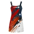 thumbnail image 4 of QATAINLAV Summer Rompers for Women American Flag Bib Jumpsuits Casual Sleeveless Strap Overalls Wide Leg One Piece Pants 2026 4th of July Festival Outfits Red 3XL, 4 of 6