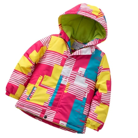 

TUOBARR Kids Baby Girls Boys Winter Children s Ski Suit For Boys And Girls In Winter Thick Waterproof Pink(3-14Years)