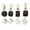 black and white, variant on Pack of 4 Tablecloth Weights Marble Stone Heavy Pendants Tablecloth Hangers with Clips for Outdoor Party Table