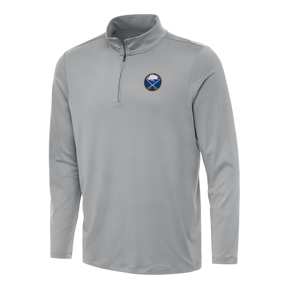 Men's Antigua Gray Buffalo Sabres Reprocess Quarter-Zip Top