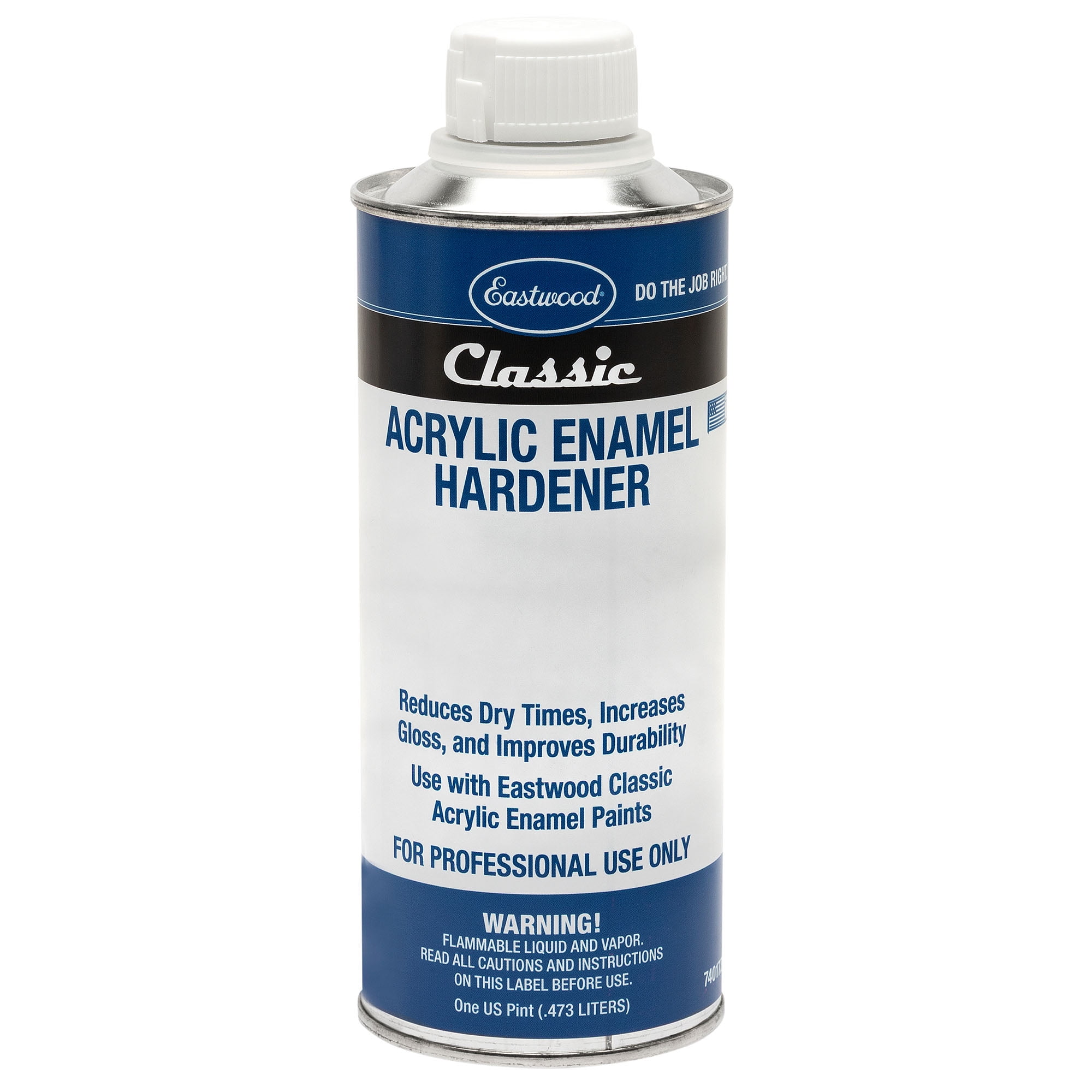 Eastwood Classic Acrylic Enamel Gloss Black Automotive Spray Paint Gallon Reducer Hardener Kit