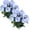 Blue, variant on Blecry Artificial Begonia Flower, Realistic Silk Geranium for Wedding Home Decor, Faux Flower Arrangement for Living Room and Table Centerpiece, Blue