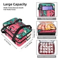 thumbnail image 3 of Valentine's Day Double Layer Insulated Lunch Bag with Two Compartments, Large Capacity, Hand Carry, 7.1x11.4x16.1 Inches, 3 of 6