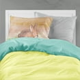 thumbnail image 2 of Rabbit Watercolor Fabric Standard Pillowcase, 2 of 2
