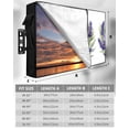 thumbnail image 7 of Outdoor TV Cover 40 to 43 Inch Weatherproof, Purple Flowers Waterproof TV Screen Protector for Outside Decor with Zipper and Pocket 40"L x 25"H , White, 7 of 7