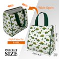 thumbnail image 3 of Green Dinosaurs Classic Ferns Insulated Lunch Bag for Women & Adults,Large Portable Soft Cooler Lunch Bag,Thermal Food Storage Tote with Pearl Cotton,8.66L,8.75x5.75x9.5 Inch, 3 of 6