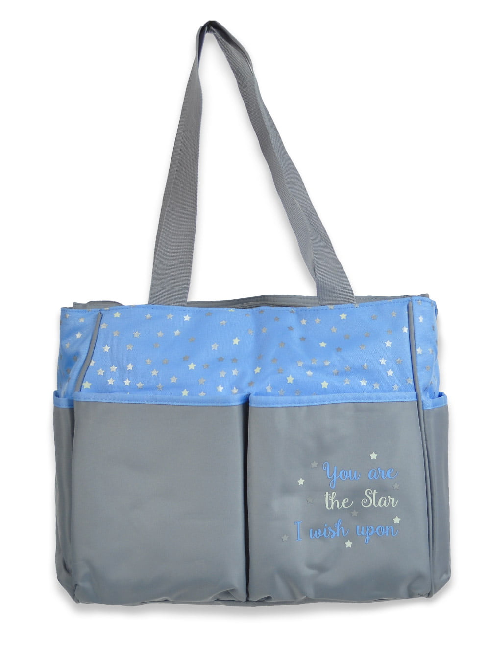 Baby Essentials 3 In 1 Blue Dino Themed Diaper Bag —