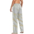 thumbnail image 5 of FREEAMG Men's Pajama Pants Beige Gold Marble Chic Cotton Pjs Sleepwear Bottoms S-XXL, 5 of 7