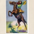 thumbnail image 2 of CafePress - Cowgirl On Bucking Horse Tote Bag - Unisex Canvas Tote Bag, Beige, 1-Piece, 2 of 7