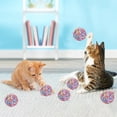 thumbnail image 4 of Persecución interactiva del juguete interior del gato de las lanas de la bola del color del juguete de la bola del gato y juguete para masticar, 4 of 5