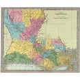 thumbnail image 3 of Burr 23x20 Black Modern Framed Museum Art Print Titled - Louisiana - Burr 1835, 3 of 5