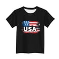 thumbnail image 2 of OGLCCG Kid 4th of July T-Shirts Boys Girls American Flag Patriotic Shirt Top Short Sleeve Independence Day Tees 3-15 Years, 2 of 5