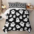 thumbnail image 2 of Homewish Silhouette Multi Ghost Twin Quilt Set for Boys Girls, Cute Halloween Spooky Twin Coverlet Set, 2pcs, 2 of 7