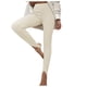 thumbnail image 1 of Pantalones de yoga de color liso de cintura alta para mujer: pantalones deportivos ajustados a rayas con elástico en el tobillo, 1 of 8