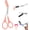 Orange, variant on Eyebrow Trimmer Scissor for Women Men, 2026 New 2 in 1 Professional Eyebrow Scissors with Comb, Eyebrow Cutter Hair Removal Eyebrow Scissors Makeup Tool (Black)