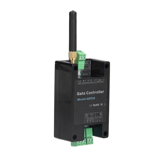Gate And Garage Door Opener, GSM 2G Relay Switch Phone Remote Controller For Access Control And Garage, Black