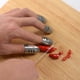thumbnail image 5 of 4 Piezas de material acero Inoxidable Rebanado de Cocina Corte Seguro Protectoras de para s para Accidentes Herramientas de C perfecl cubierta protectora de dedos, 5 of 8