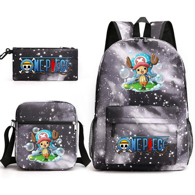 Lightning Pet Backpack Three Piece Set, Backpack Student Schoolbag