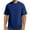 Blue, variant on Cmfcve Round Neck T-shirts for Men Elastic Breathable Tee Tops Short Sleeve Pullover Sports Shirt