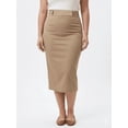 thumbnail image 3 of Womens Plus Size Dressy Office Work Maxi Skirt High Waisted Long Stretch 14 to 24, 3 of 7