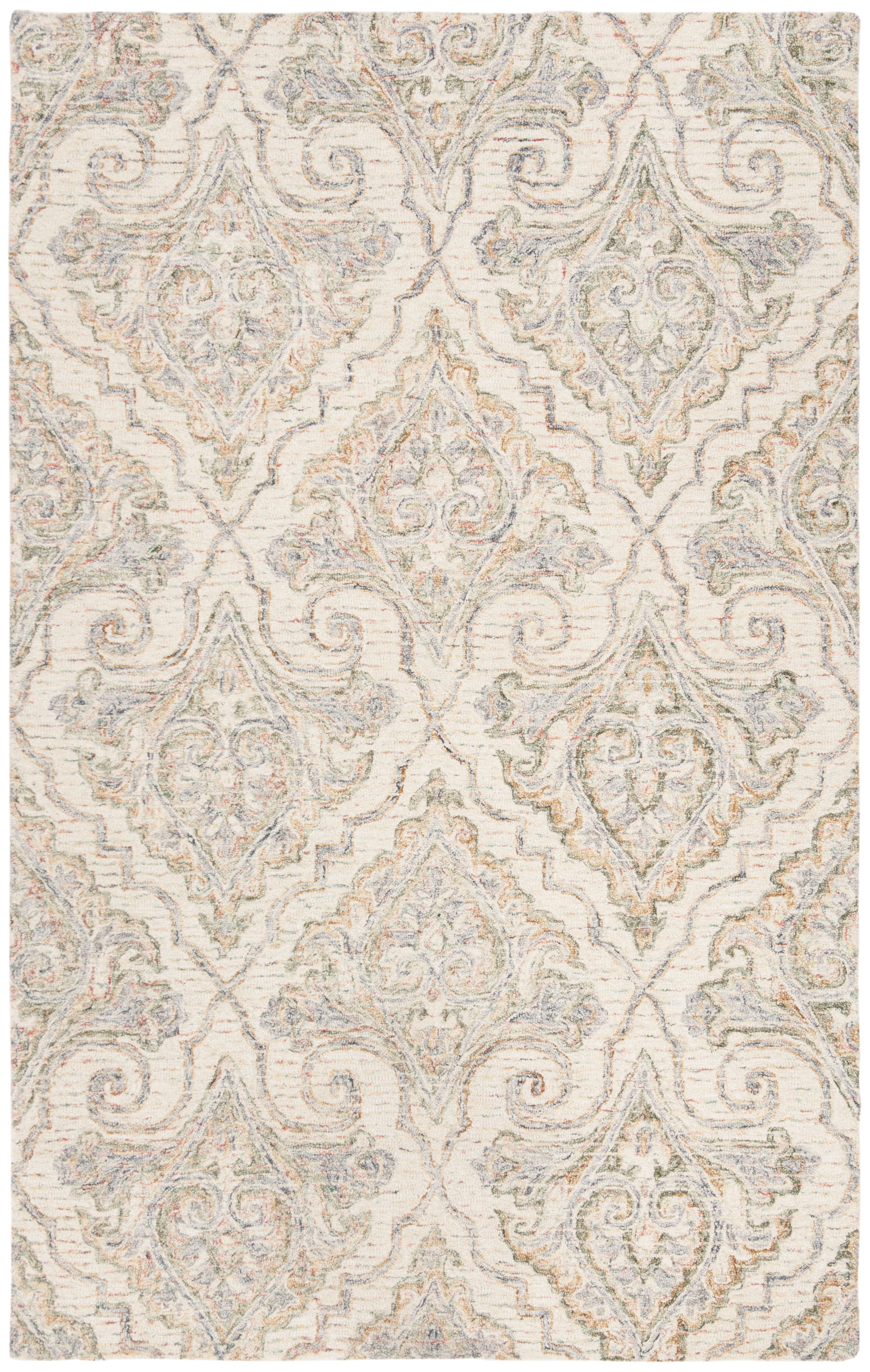 SAFAVIEH Aubusson AUB103A Handmade Ivory /Green Rug