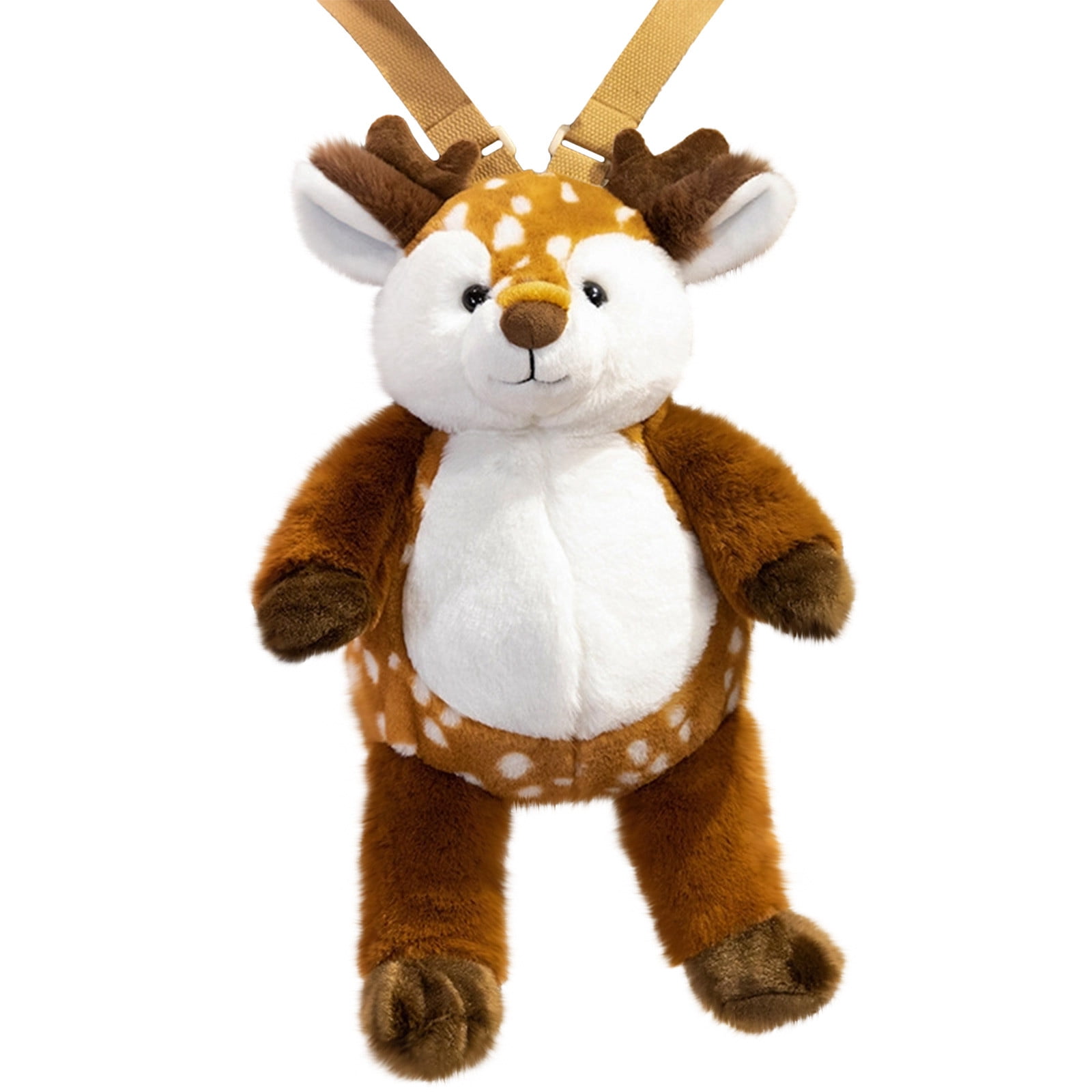 SPOORYYO Forest Animals Plushie Toy Backpack Cute Animal Shaped Stuffed Toy with Straps Adorable Rabbits for School Birthday Gift