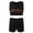 Red, variant on Yeahdor Kids Girls Gymnastic Crop Top with Athletic Shorts Set Girls Sports Dance Suit Activewear Black 10