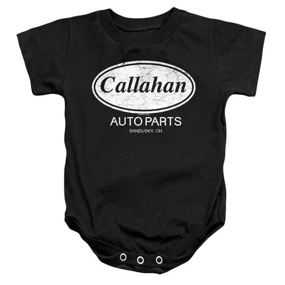 Tommy Boy Callahan Auto Parts, Sandusky, OH Unisex Infant Snap Suit for Baby, Black, Large