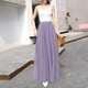 thumbnail image 4 of Gibobby faldas cargo de color sólido de verano para mujer Falda larga de cintura alta para mujer(Morado, M), 4 of 5