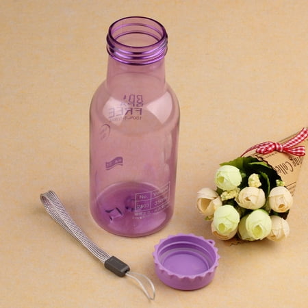 

Fsqjgq Water Bottles Cups Portable Leak Proof Bike Sports 350Ml Transparent Water Bottle Purple Large Water Bottle Purple