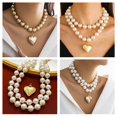 thumbnail image 3 of Collier Exagéré Coeur en Forme de Coeur Coeur Pendentif Choker Mode Collier., 3 of 8