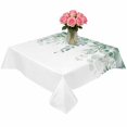 thumbnail image 2 of Sage Green Eucalyptus Leaves Table Cloth Waterproof Tablecloths, Spring Summer Botanical Rustic Tablecloth Dining Table Cover for Kitchen Party Tabletop Outdoor, Square Tablecloth 60x60 Inch, 2 of 9