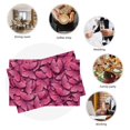 thumbnail image 6 of Rocae Butterfly Printed Heat Resistant Place Mats,Classic Hemstitch Cloth Fabric Placemats Imitation Linen Place Mat Table Mats 18x12 inch, 6 of 9