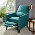 thumbnail image 6 of GDF Studio Kiersten Contemporary Fabric Pushback Recliner, Teal, 6 of 10
