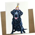 thumbnail image 1 of Tarjeta de Cumpleaños Whitman and Daughter Labrador Negro 13x18 cm, 1 of 4