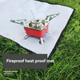 thumbnail image 4 of Camping Fireproof Cloth BBQ Grill Mat Flame Retardant Mat for Camping Stoves of Tent Outdoor Fire Pit Protective Mat B, 4 of 10