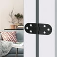 thumbnail image 1 of Fyydes Hinge, Table Flip Hinge,4Pcs Zinc Alloy Black Door Flap Hinge Table Flip Hinge for Cabinet Hardware Accessory, 1 of 8