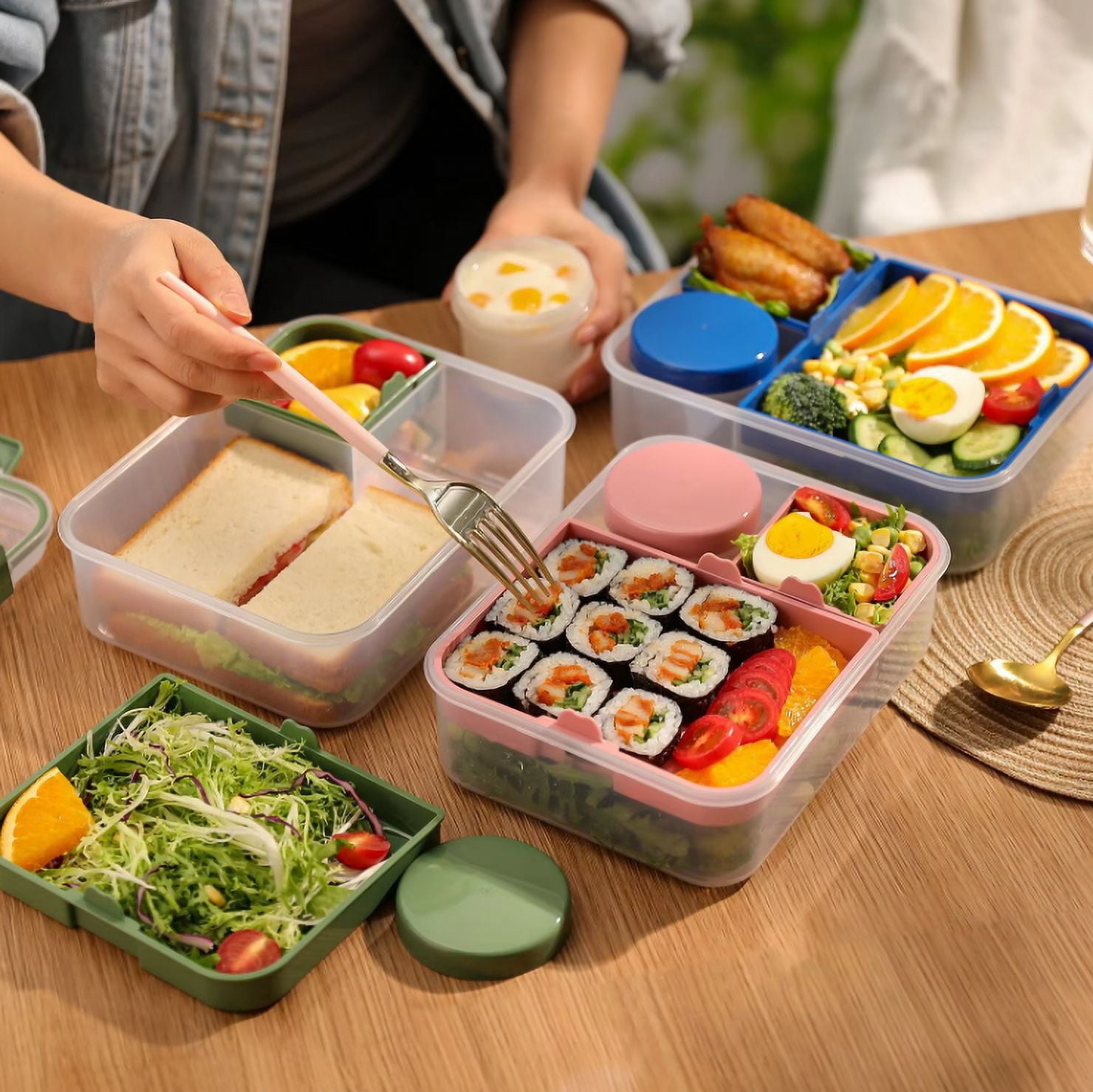 Truwilliy Lunch Boxes - Eco-Friendly Bento Boxes for Office Meals & Camping