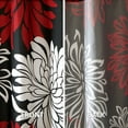 thumbnail image 4 of Comfort Spaces Red/Black Shower Curtain, Floral Bathroom Shower Curtains, Botanical Lightweight Bath Curtains Decor, 72"x72" Shower Curtain, 4 of 5