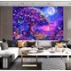 thumbnail image 3 of Tapiz de pared con diseño de bosque, tapiz del árbol de la vida, arte de pared natural para decoración de dormitorio y sala de estar, 3 of 5