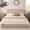 Beige Linen, variant on Full Size Bed Frame with Lift Up Storage, Upholstered Platform Bed with Vertical Channel Headboard, No Box Spring Needed, Hydraulic Storage, Black Linen