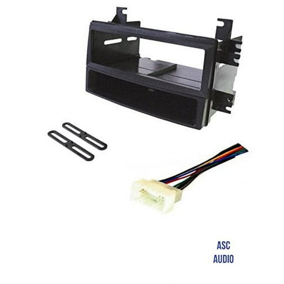 ASC Car Stereo Install Dash Kit and Wire Harness for installing an Aftermarket Single Din Radio for 07-08 Hyundai Entourage, 07-08 Kia Optima, 07-08 Kia Rondo, 06-08 Kia Sedona, 07-09 Kia Spectra