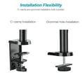 WALI Premium Dual LCD Monitor Desk Mount, Fully Adjustable Gas Spring