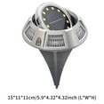thumbnail image 3 of 8pcs Solar Ground Plug Light LED Solar Floor Light IP55 Waterproof Solar Decking Light with 600mAh Battery for Garden Courtyard Terrace, 3 of 9