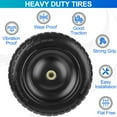 4.006 Tires 13" Flat Free Wheels Replacement Solid Rubber Wheelbarrow