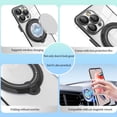 thumbnail image 4 of Compatible with Samsung Galaxy A23 5G Case with Magnetic Stand Clear,Phone Samsung A23 5G Case Silicone Transparent Support Wireless Charging Shockproof Luxury Protective Cover (Black), 4 of 14
